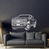 2024 F-250 Platinum Perspective Metal Car Wall Art - MT1271