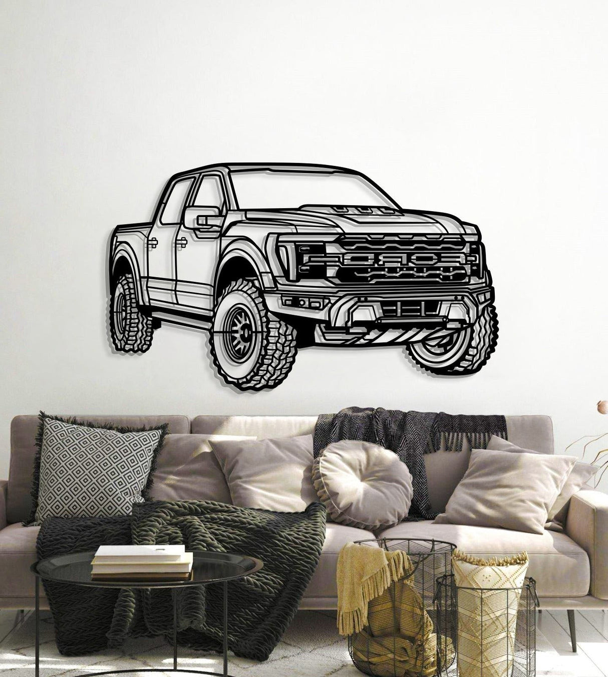 2024 Raptor R Perspective Metal Car Wall Art - MT1272