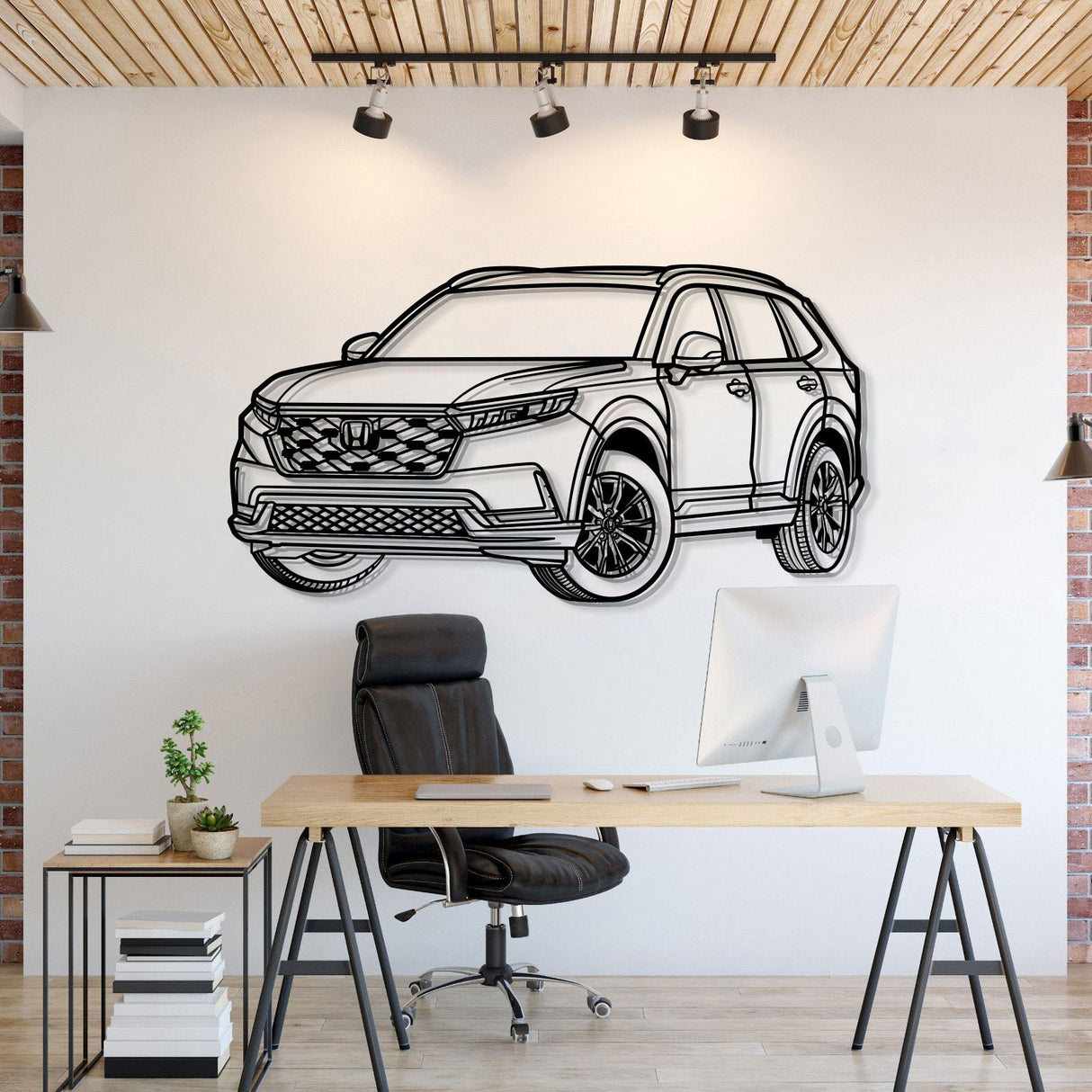 2024 CR-V Perspective Metal Car Wall Art - MT1274