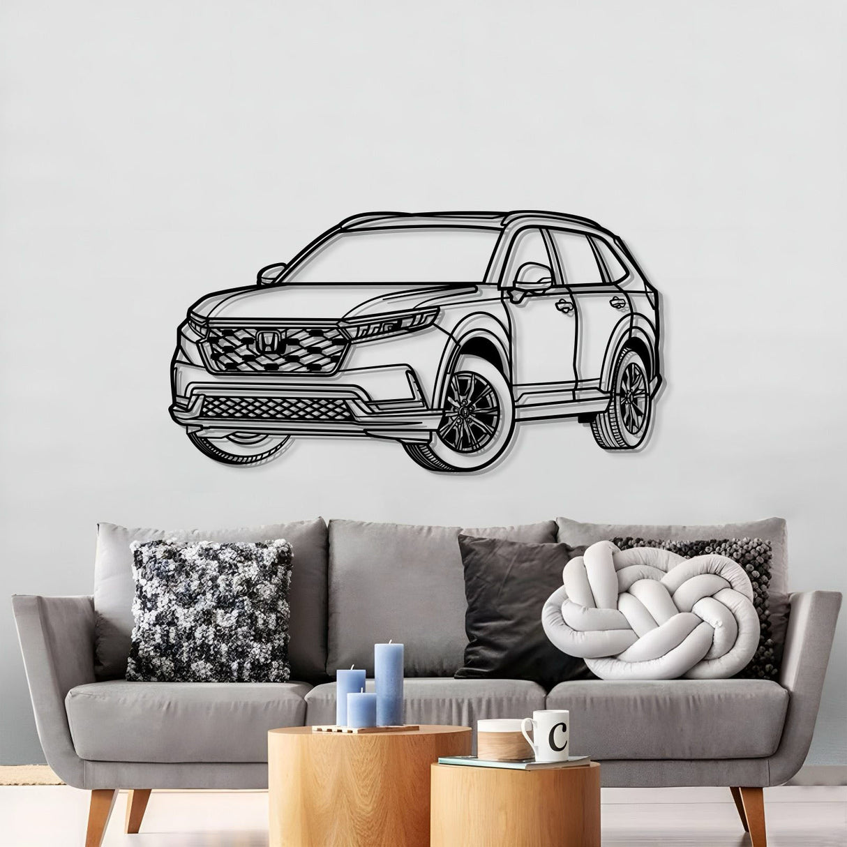 2024 CR-V Perspective Metal Car Wall Art - MT1274