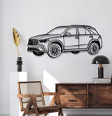 2024 GLE 350 Perspective Metal Car Wall Art - MT1319