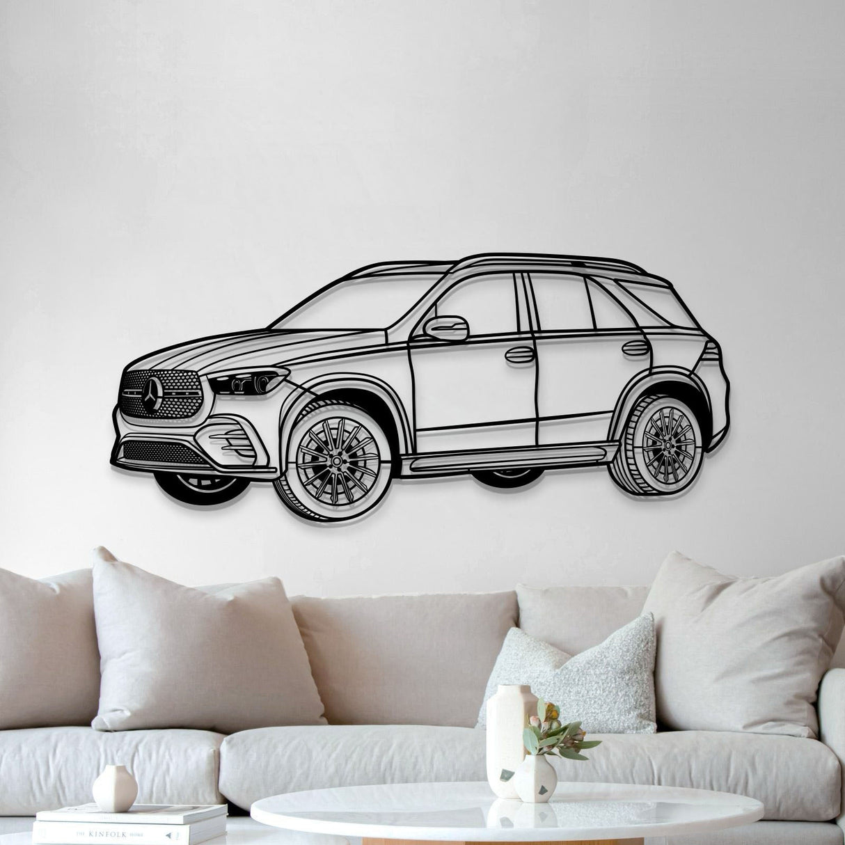 2024 GLE 350 Perspective Metal Car Wall Art - MT1319