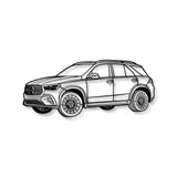 2024 GLE 350 Perspective Metal Car Wall Art - MT1319