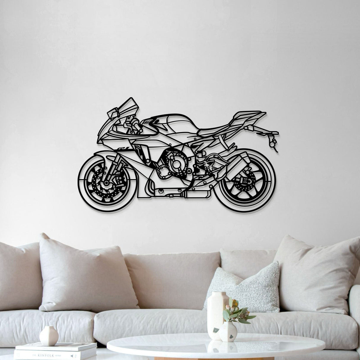 2024 R1 Metal Motorcycle Wall Art - MT1424