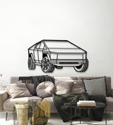 2025 Cybertruck Perspective Metal Car Wall Art - MT1191