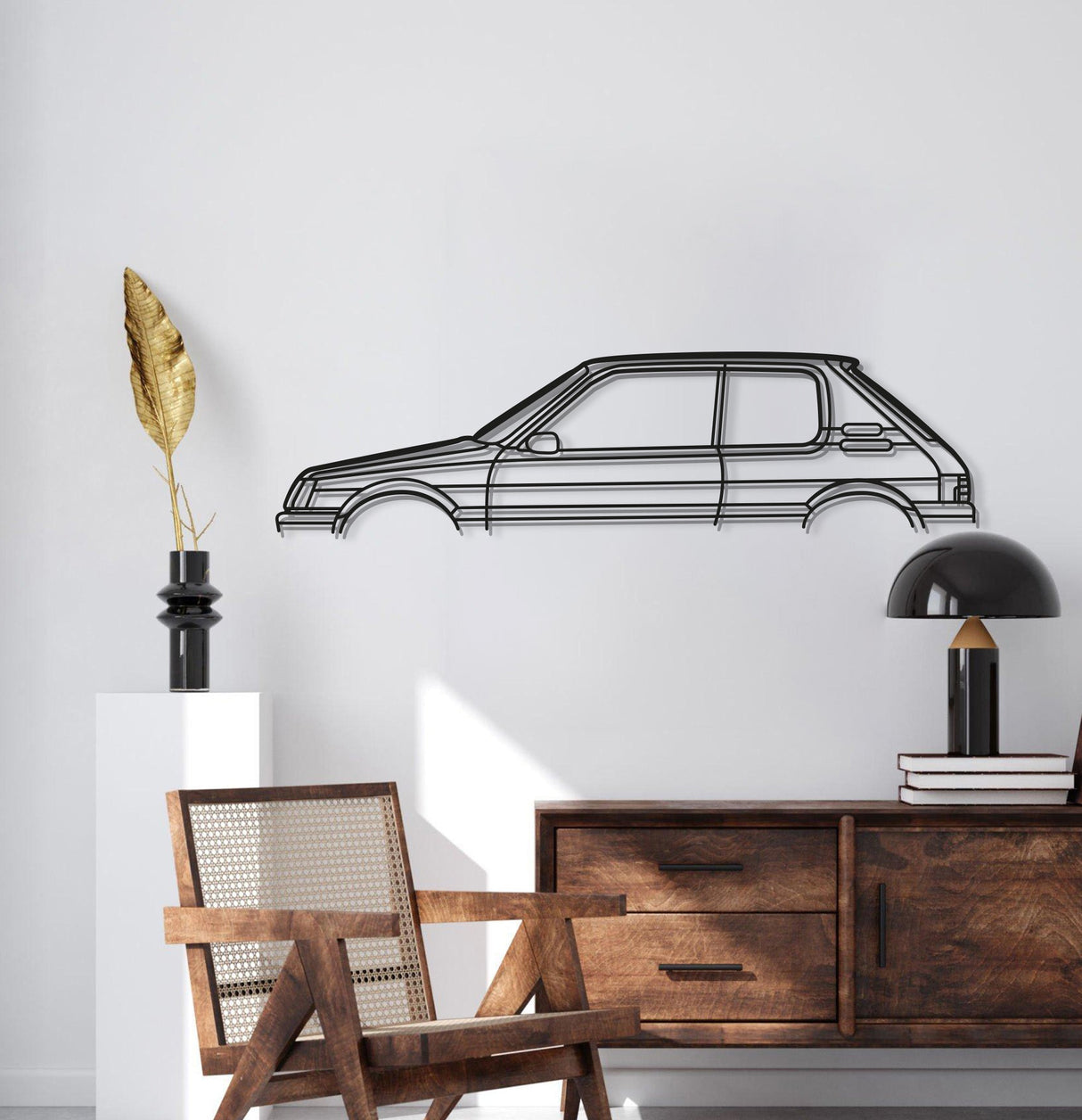 205 GTI Classic Metal Car Wall Art - MT0827