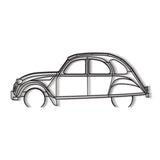 1966 2CV Metal Car Wall Art - MT0080