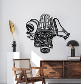 2JZ Metal Engine Block Wall Art - MTEB-0001