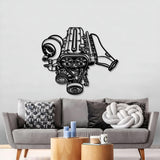 2JZ Metal Engine Block Wall Art - MTEB-0001