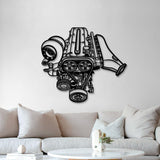 2JZ Metal Engine Block Wall Art - MTEB-0001