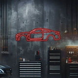 M4 Metal Neon Car Wall Art - MTN0019