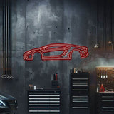 Aventador Metal Neon Car Wall Art - MTN0031