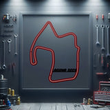 Laguna Seca Metal Neon Race Track - MTN0134