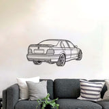 E36 M3 Back View Perspective Metal Car Wall Art - MT1226