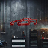 Corvette C5 Metal Neon Car Wall Art - MTN0021