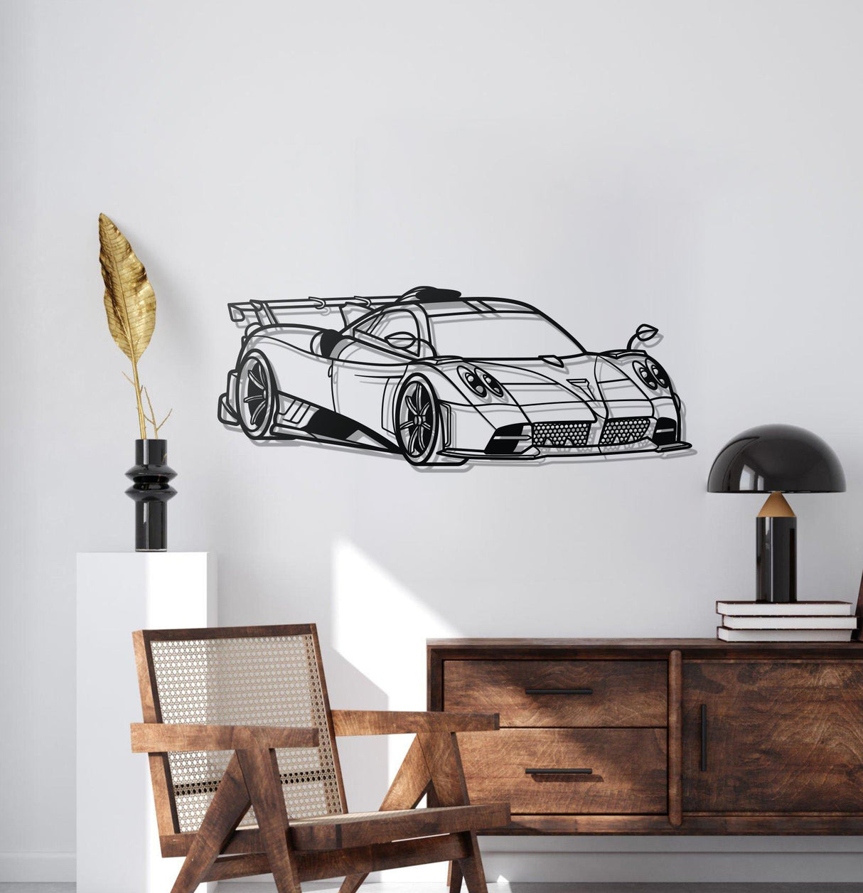 Imola Perspective Metal Car Wall Art - MT1220