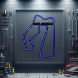 Road America Metal Neon Race Track - MTN0150