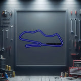 Donington Park Metal Neon Race Track - MTN0128