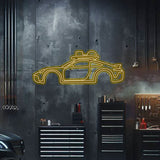 Metal Neon Car Wall Art - MTN0043