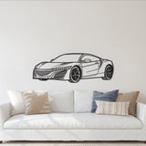 2017 NSX Perspective Metal Car Wall Art - MT1213