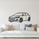 2024 Focus ST Edition Perspective Metal Car Wall Art - MT1224