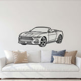 Mustang 60th Year Anniversary Perspective Metal Car Wall Art - MT1230