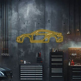 Metal Neon Car Wall Art - MTN0042