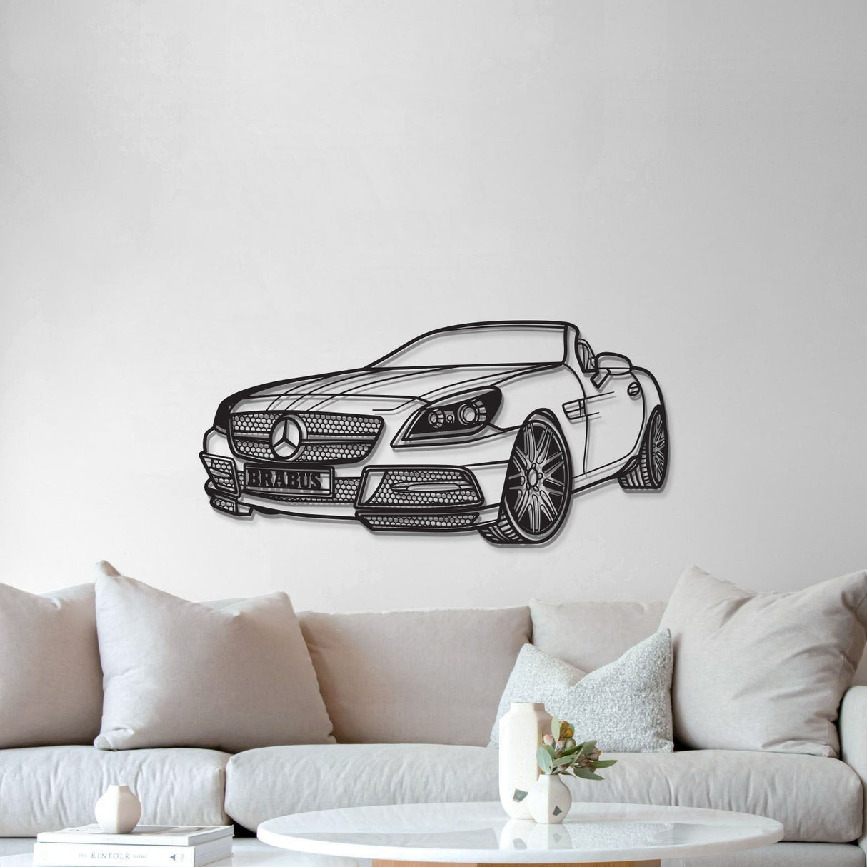 2012 SLK Class Perspective Metal Car Wall Art - MT1203