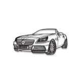 2012 SLK Class Perspective Metal Car Wall Art - MT1203