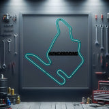 Hungaroring Metal Neon Race Track - MTN0132