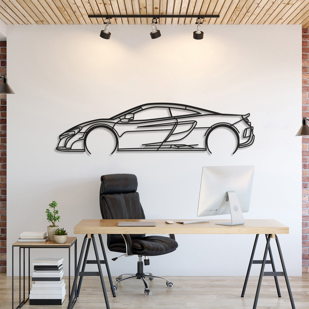 2016 675LT Detailed Metal Car Wall Art - MT0552