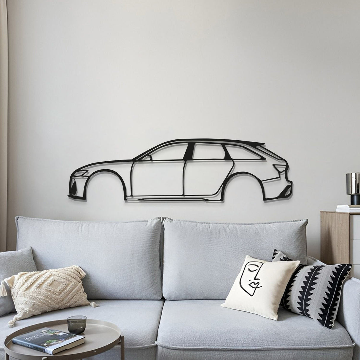 RS6 Metal Car Wall Art - MT1078