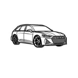 RS6 Perspective Metal Car Wall Art - MT0426