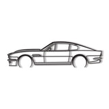 1984 Vantage V8 Detailed Metal Car Wall Art - MT0202