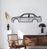 E30 M Tech II Coupe Metal Car Wall Art - MT0933