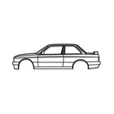 E30 M Tech II Coupe Metal Car Wall Art - MT0933