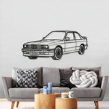 E30 Perspective Metal Car Wall Art - MT0428