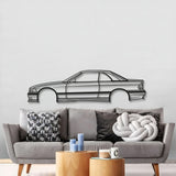 E36 CABRIO WITH HARD TOP Metal Car Wall Art - MT0942