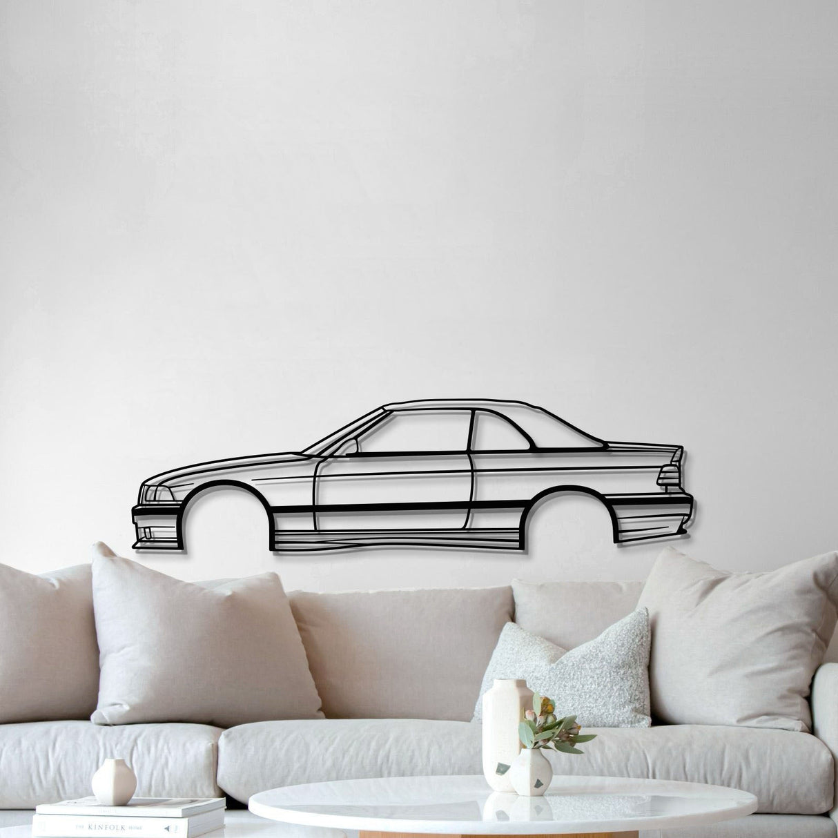 E36 CABRIO WITH SOFT TOP Metal Car Wall Art - MT0943