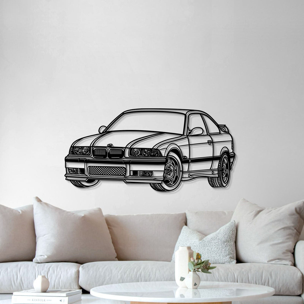 E36 Perspective Metal Car Wall Art - MT0431