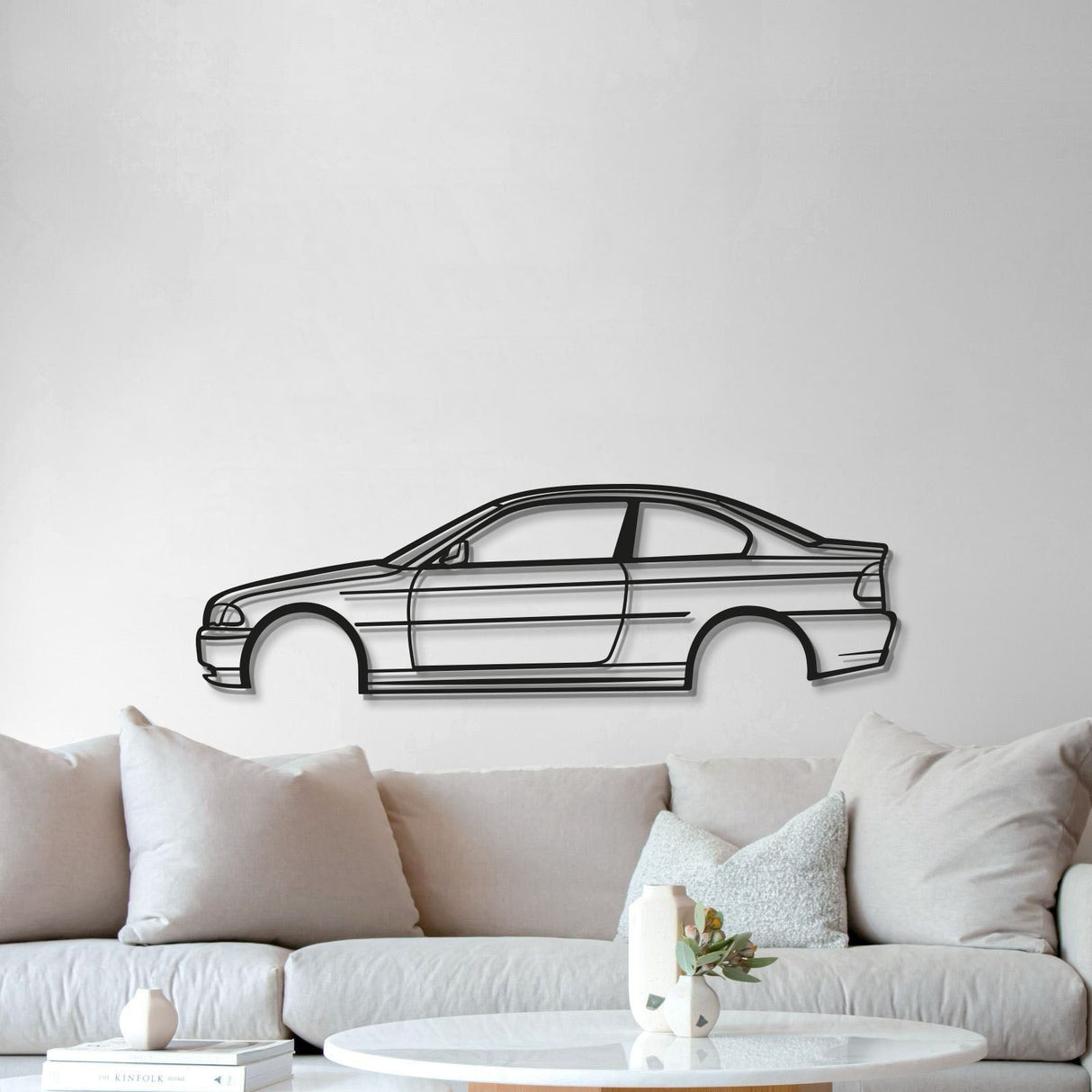 E46 Coupe Metal Car Wall Art - MT0955