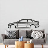 E46 Coupe Facelift Metal Car Wall Art - MT0954