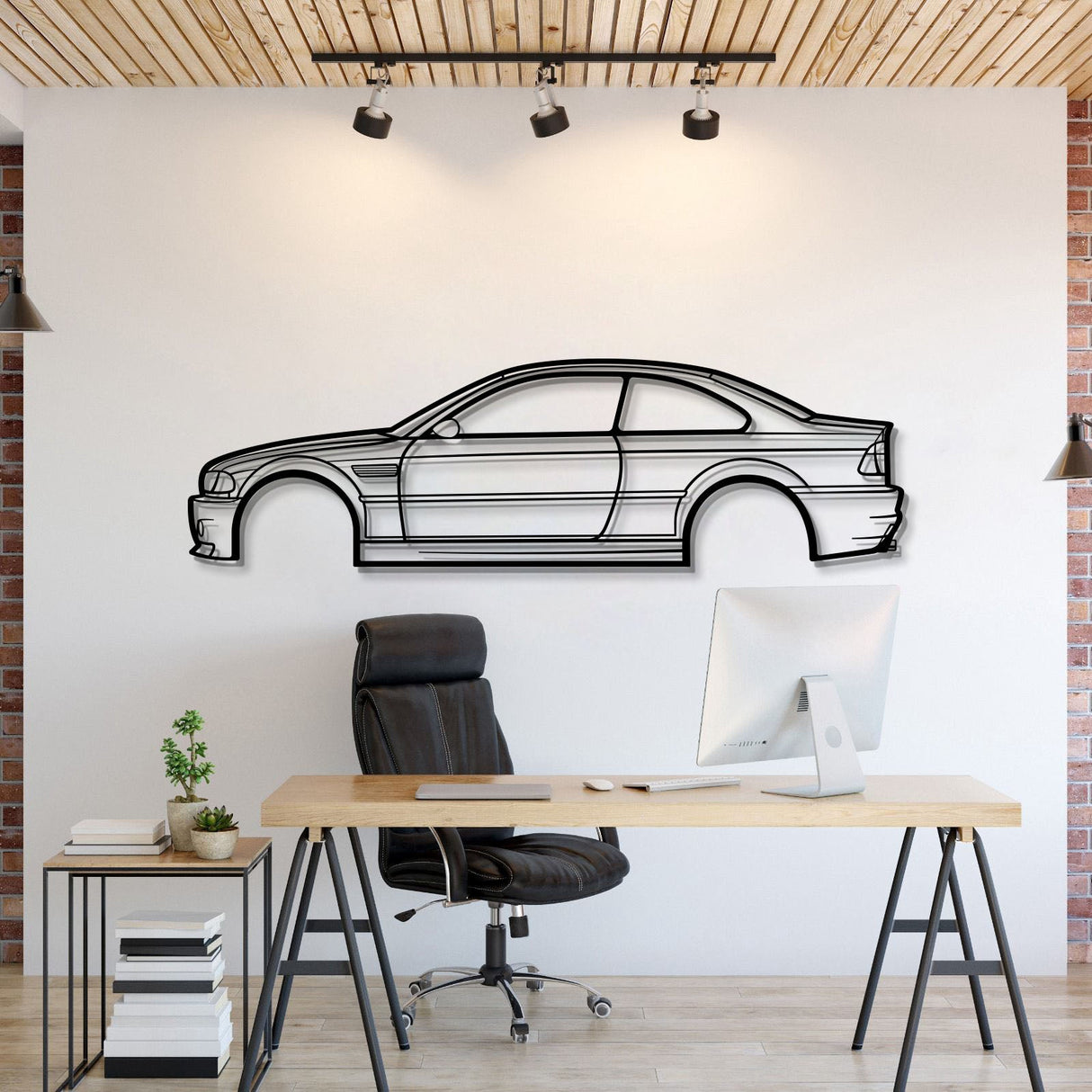 E46 M3 Metal Car Wall Art - MT0958