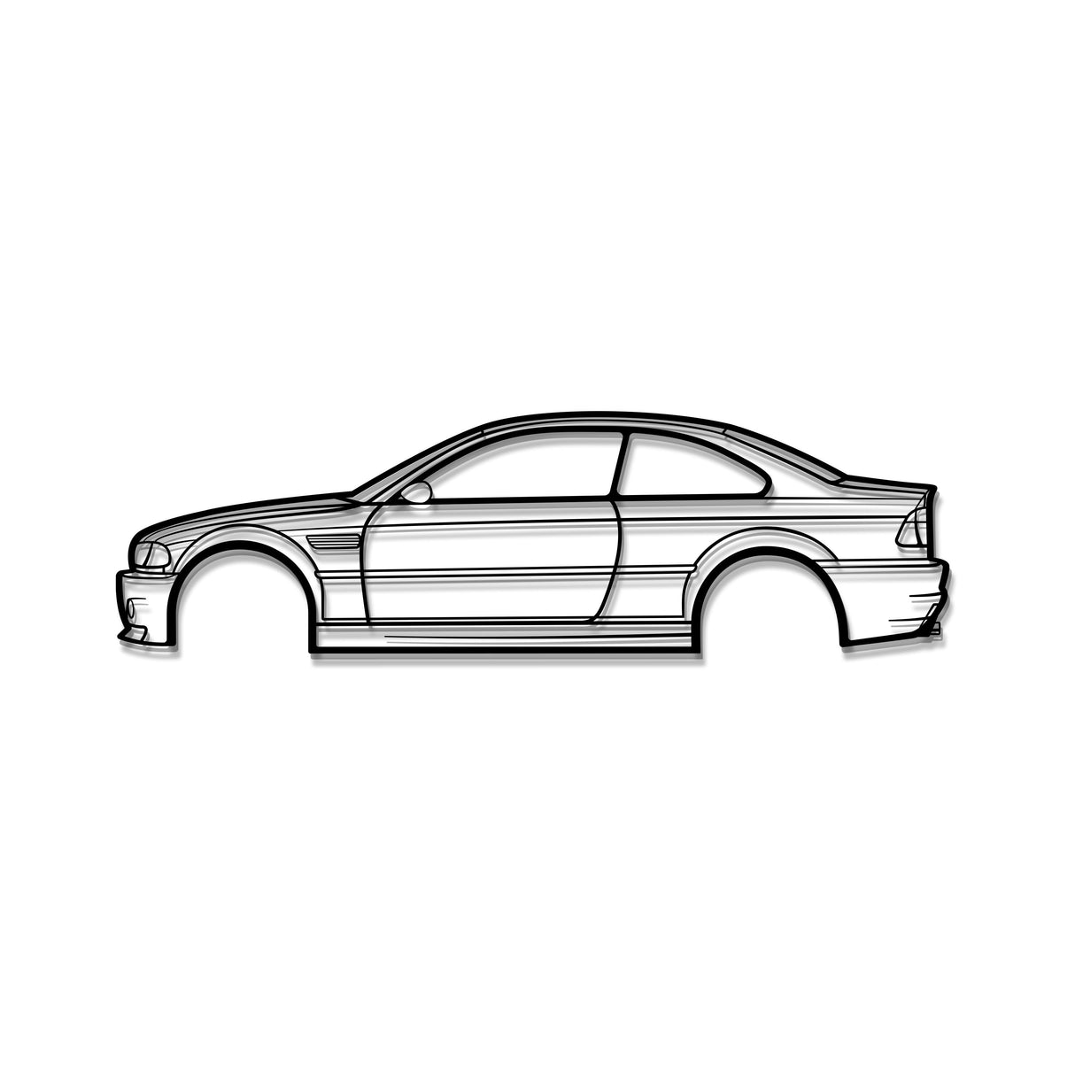 E46 M3 Metal Car Wall Art - MT0958