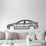 E46 Sedan Metal Car Wall Art - MT0959