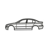 E46 Sedan Metal Car Wall Art - MT0959