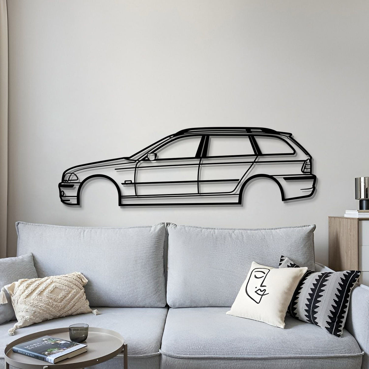 E46 Touring Metal Car Wall Art - MT0960