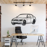 E90 Perspective Metal Car Wall Art - MT0429