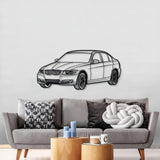 E90 Perspective Metal Car Wall Art - MT0429