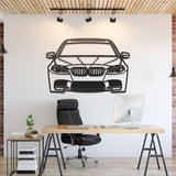 F10 M5 Front View Metal Car Wall Art - MT969